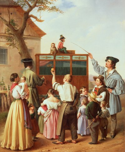 The Travelling Organ Grinder, 1842 by Edouard Klieber